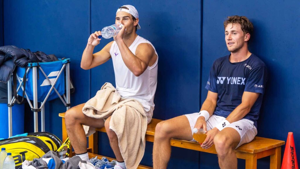  Rafael Nadal and Casper Ruud