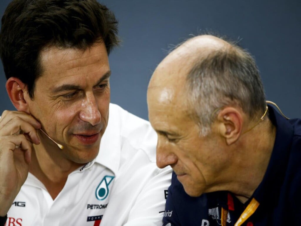 Toto Wolff and Franz Tost (Credits: speedweek)