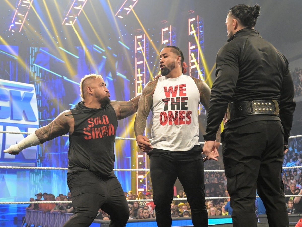 Solo Sikoa reacts for the first time after attacking Jimmy Uso with Samoan Spike on SmackDown 