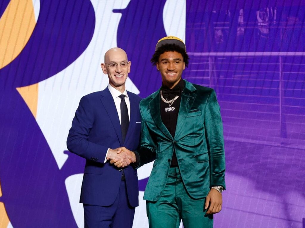 The Los Angeles Lakers chose Jalen Hood-Schifino with 17th pick in NBA draft 2023 (Via Getty Images)