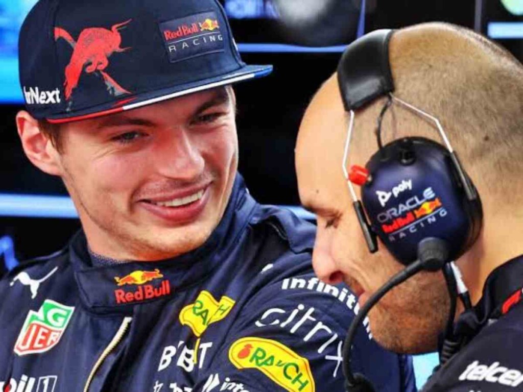 Max Verstappen and Gianpiero Lambiase