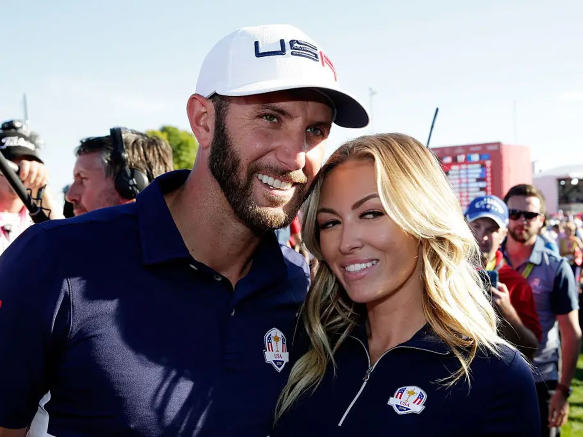 WATCH: Paulina Gretzky celebrates Dustin Johnson’s birthday while AMAZING internet fans with impressive golf swing