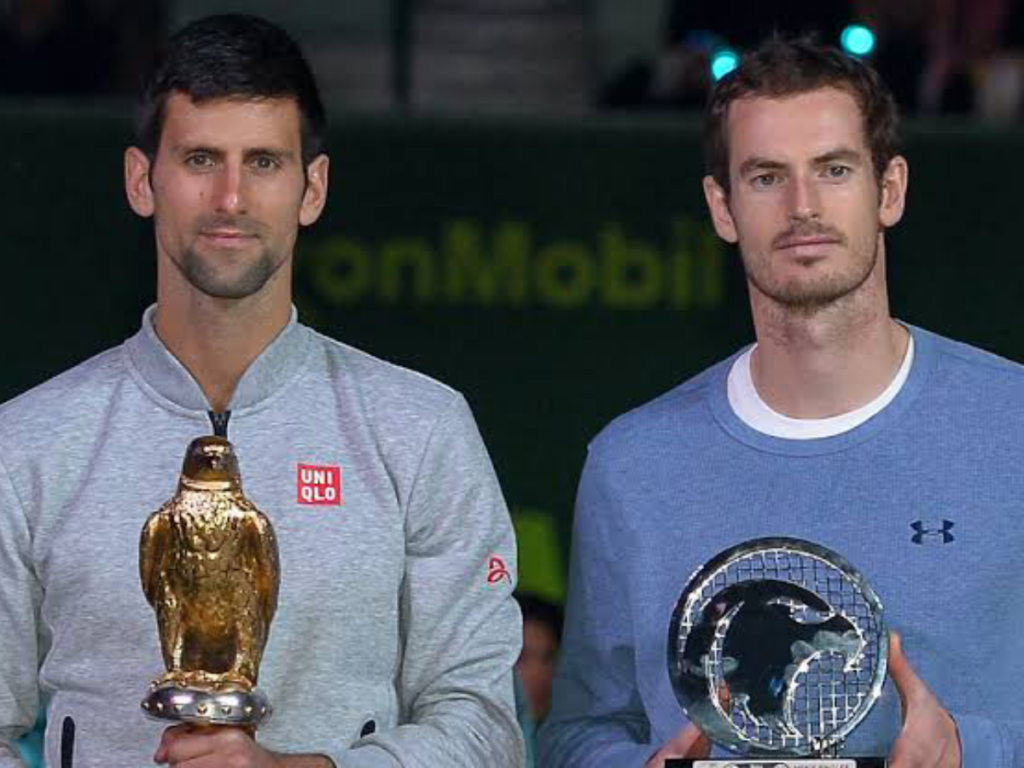 Andy Murray and Novak Djokovic