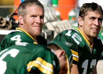 Brett Favre Aaron Rodgers Packers