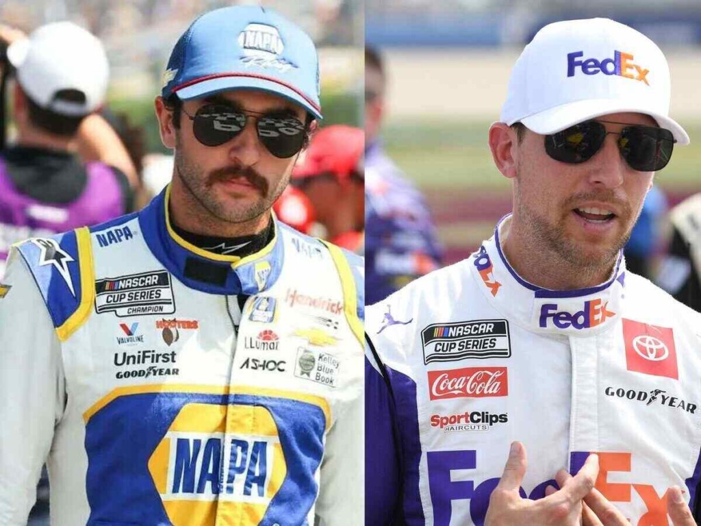 Chase Elliott and Denny Hamlin