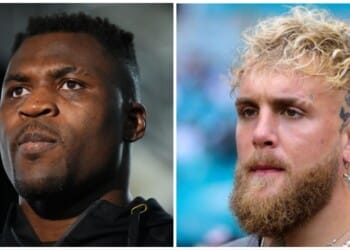 Francis Ngannou and Jake Paul