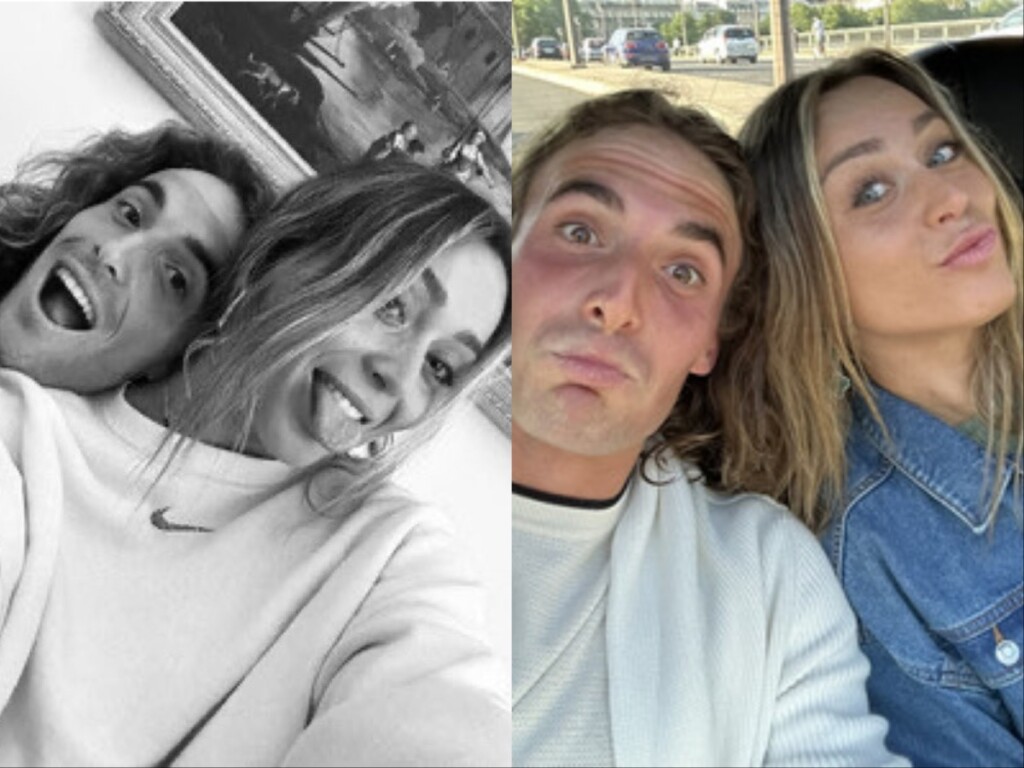 Stefanos Tsitsipas and Paula Badosa