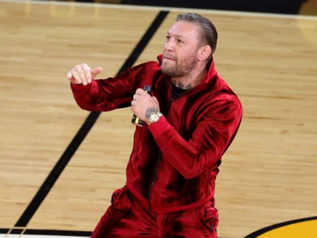 Conor McGregor HOSPITALIZED Heat mascot with VICIOUS PUNCH during Game 4 in Miami 1