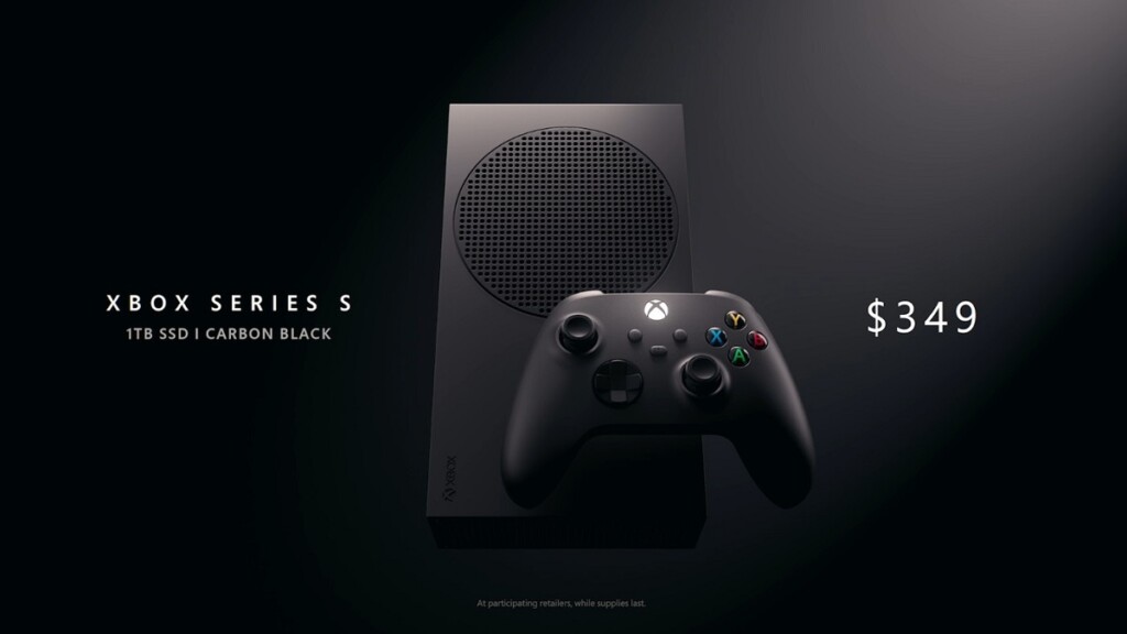 What is the price of the new Carbon black Xbox Series S with 1TB of storage