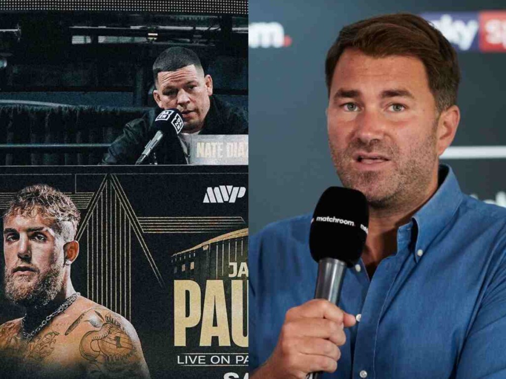 Eddie Hearn believes Jake Paul is a mismatch for Nate Diaz