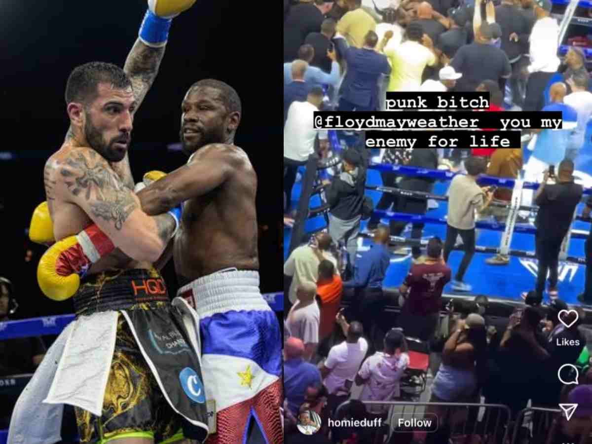 Floyd Mayweather on Italian Mafia’s ‘enemy for life’ list after John Gotti brawl at exhibition fight