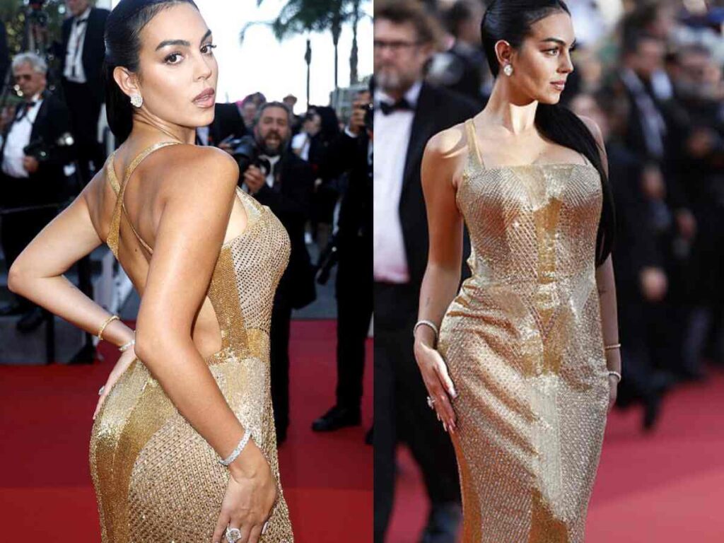 Georgina khiến mọi người ngạc nhiên với vẻ ngoài của cô tại liên hoan phim Cannes