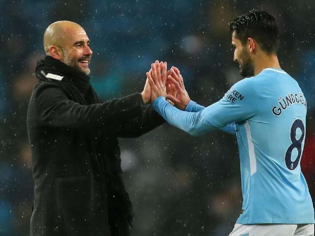 Gundogan and Pep Guardiola