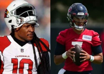 DeAndre Hopkins and CJ Stroud ( image via Yahoo sports)