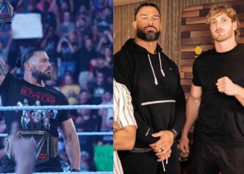Roman Reigns and Logan Paul