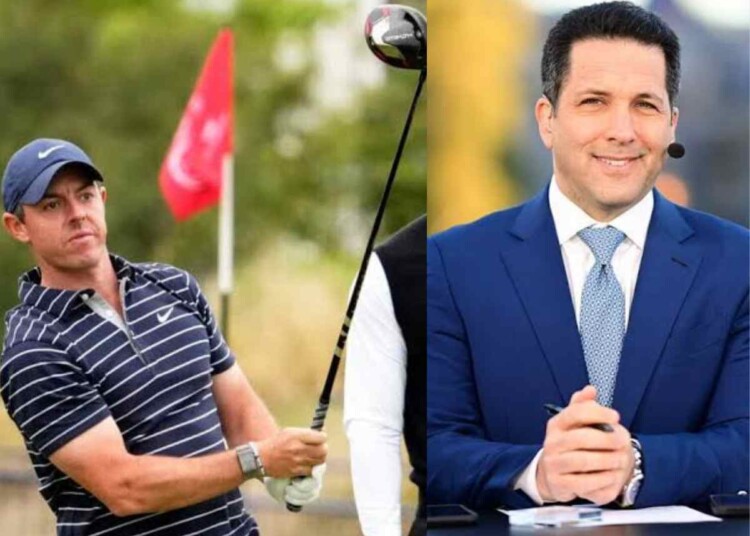 Adam Schefter báo cáo về golf (hình ảnh qua hình ảnh của ESPN)