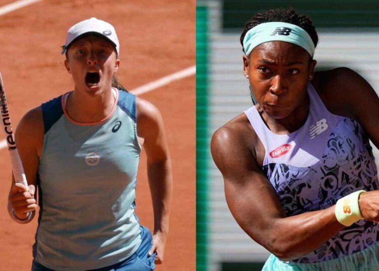 Coco Gauff và Iga Swiatek (Ảnh qua The Indian Express)