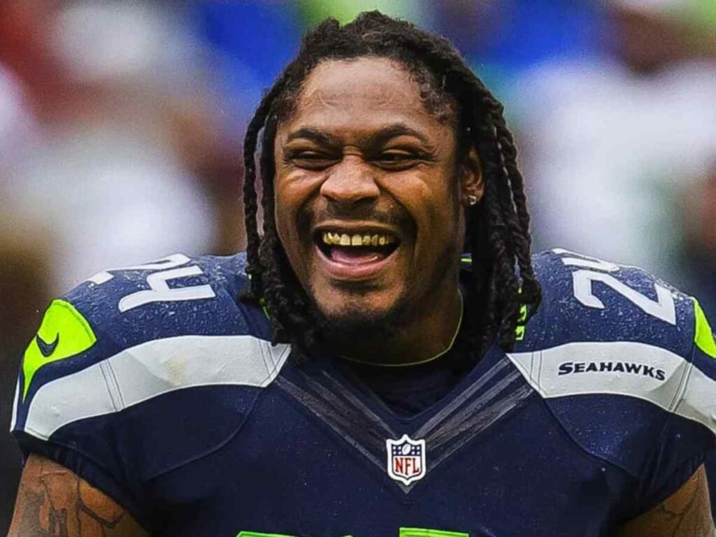 Marshawn Lynch (image via The Seattle Times)