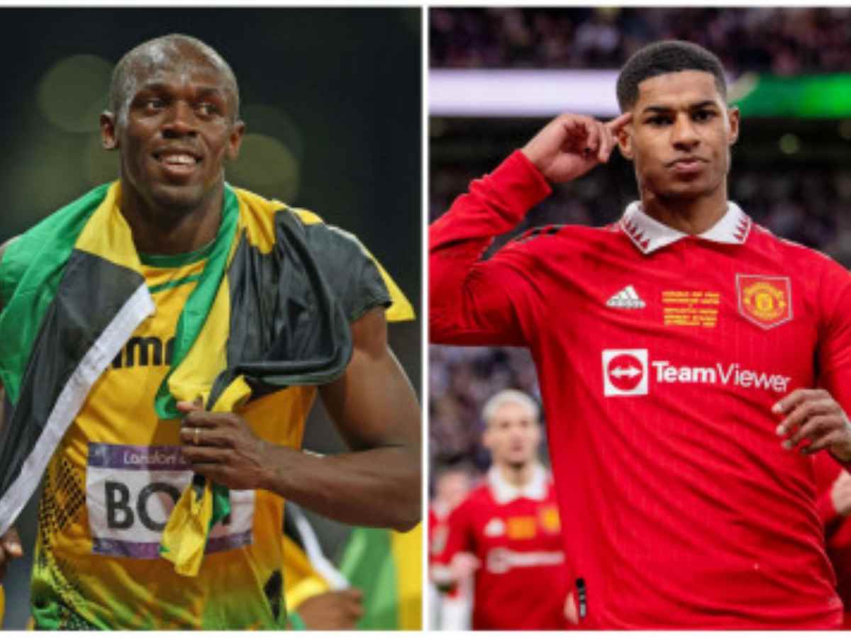 Is Manchester United star Marcus Rashford faster than Usain Bolt?