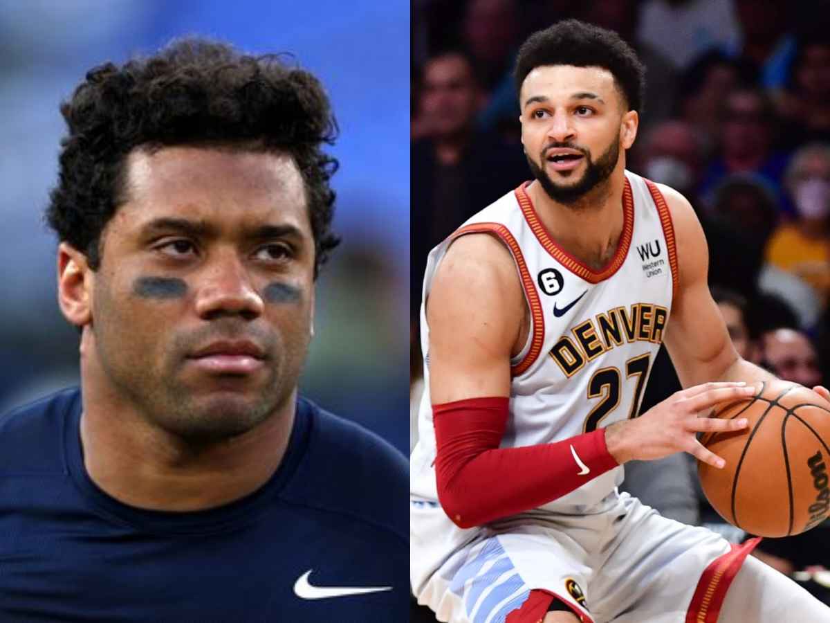 WATCH: “That’s cuz he only associates with winners” – NBA champion Jamal Murray HILARIOUSLY ignores Broncos QB Russell Wilson and pop sensation Ciara post Nuggets historic win