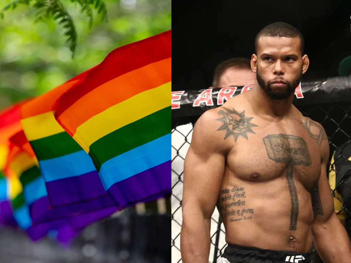 “Afraid his kids might catch gay” – Fans wildly react as Brazilian UFC star posts homophobic picture on Father’s Day