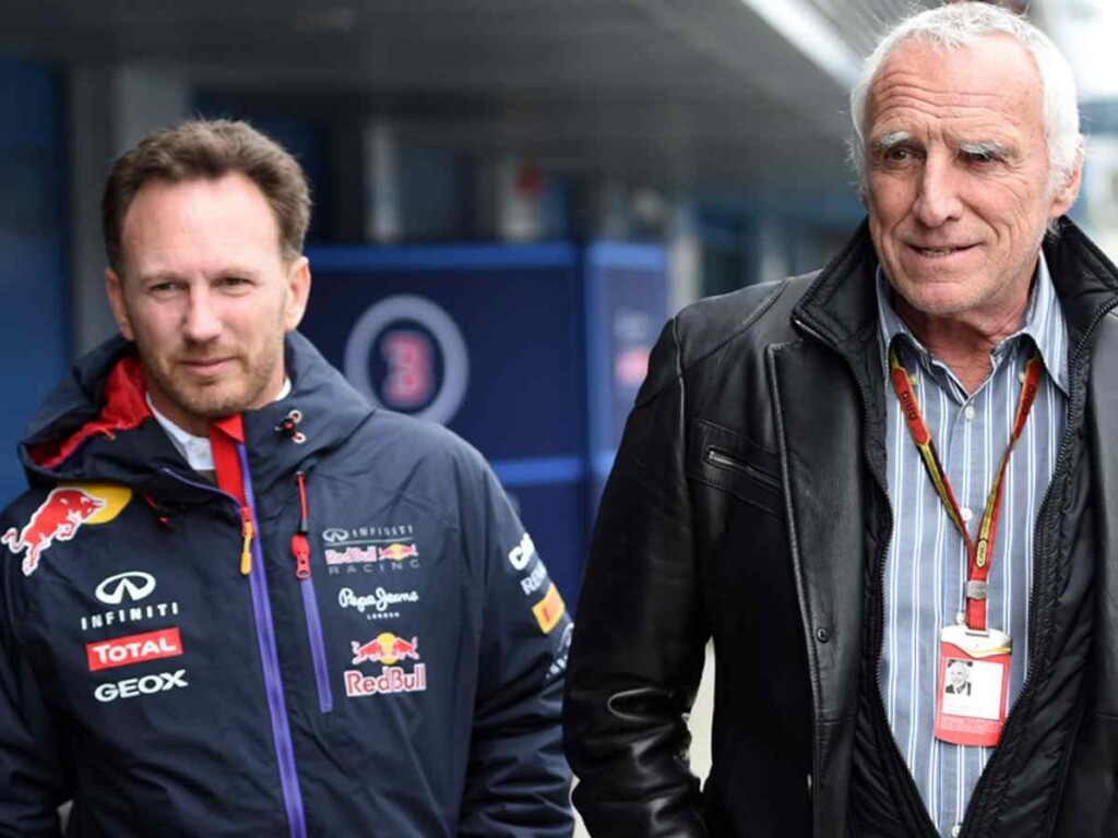 Christian Horner and Dietrich Mateschitz, image via Sky Sports