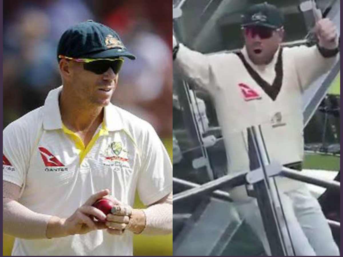 WATCH: David Warner giving BEFITTING reply to fans for calling him “cheat” during first Ashes Test goes viral