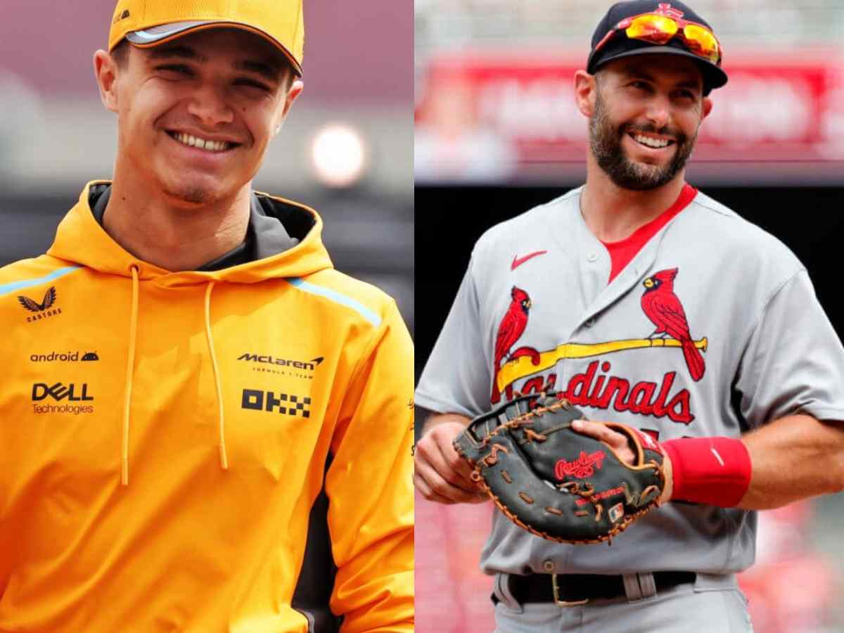 Watch: “It’s like swinging a golf club,” Lando Norris plays Baseball with St. Louis Cardinals star Paul Goldschmidt at West Ham’ football stadium