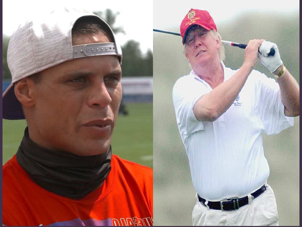 Did Bills safety Jordan Poyer cancel his golf event because of Donald Trump?