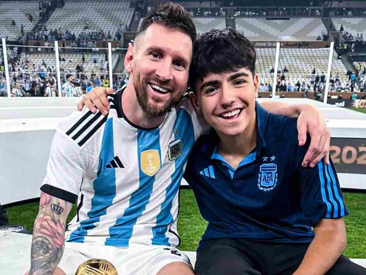 “My hands are shaking when I greet him,” Aguero’s son makes honest confession after meeting Lionel Messi