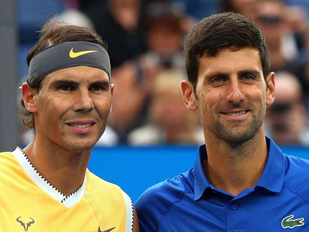 Novak Djokovic and Rafael Nadal 