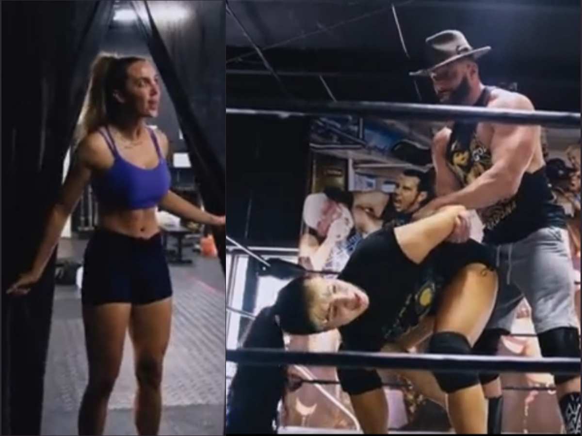 WATCH: Matt Cardona gets into a s*xual position while training with former NXT superstar, gets caught red-handed by Chelsea Green