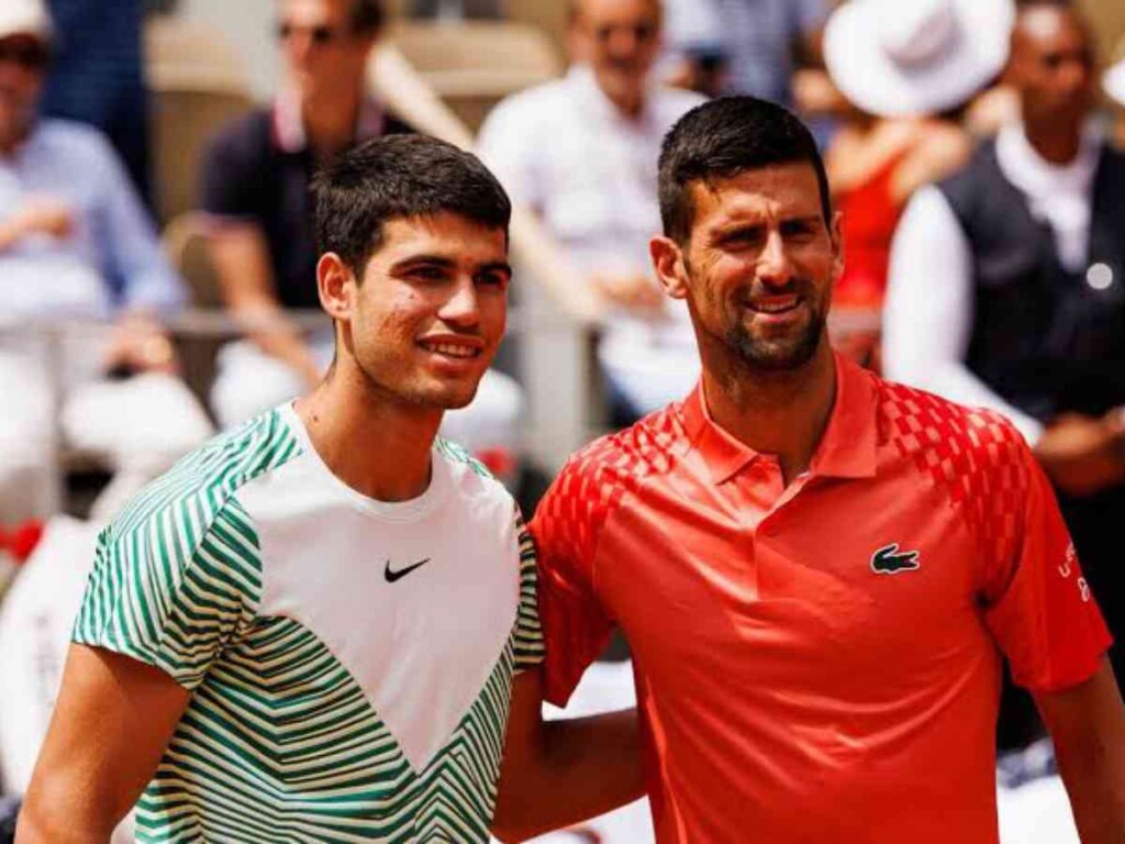 Carlos Alcaraz and Novak Djokovic