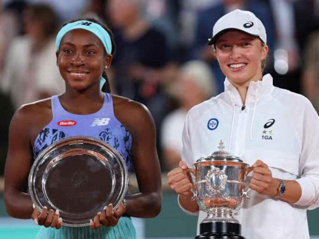 Coco Gauff and Iga Swiatek at French open 2022