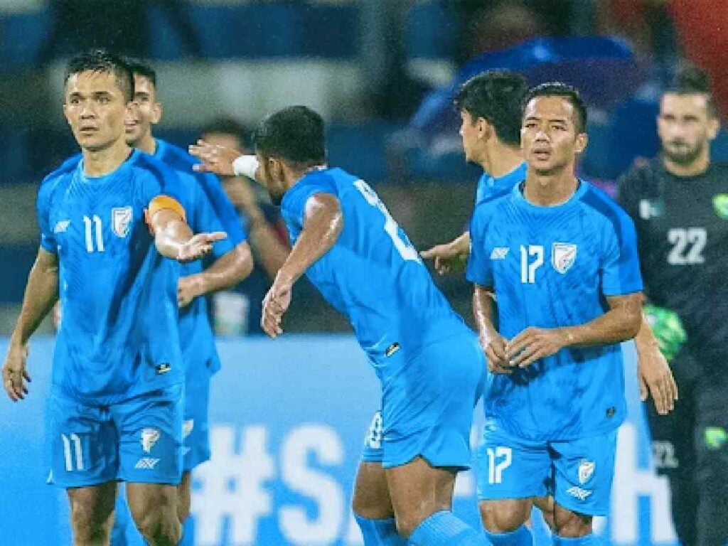 India wins 2 0 as Chhetri scores his 91st goal for his country