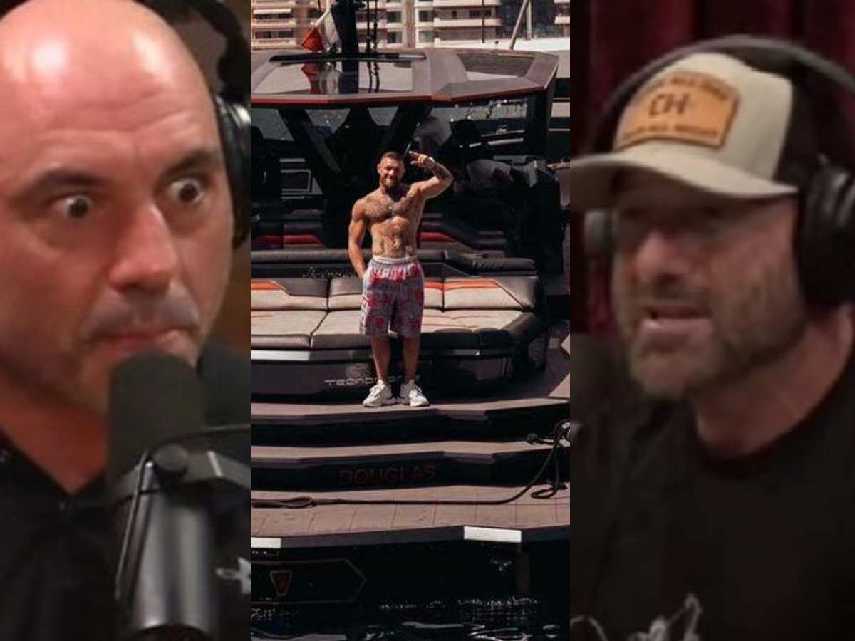 Joe Rogan defends Conor McGregor’s $4 million yacht F1 party against ‘hater’ Cam Hanes