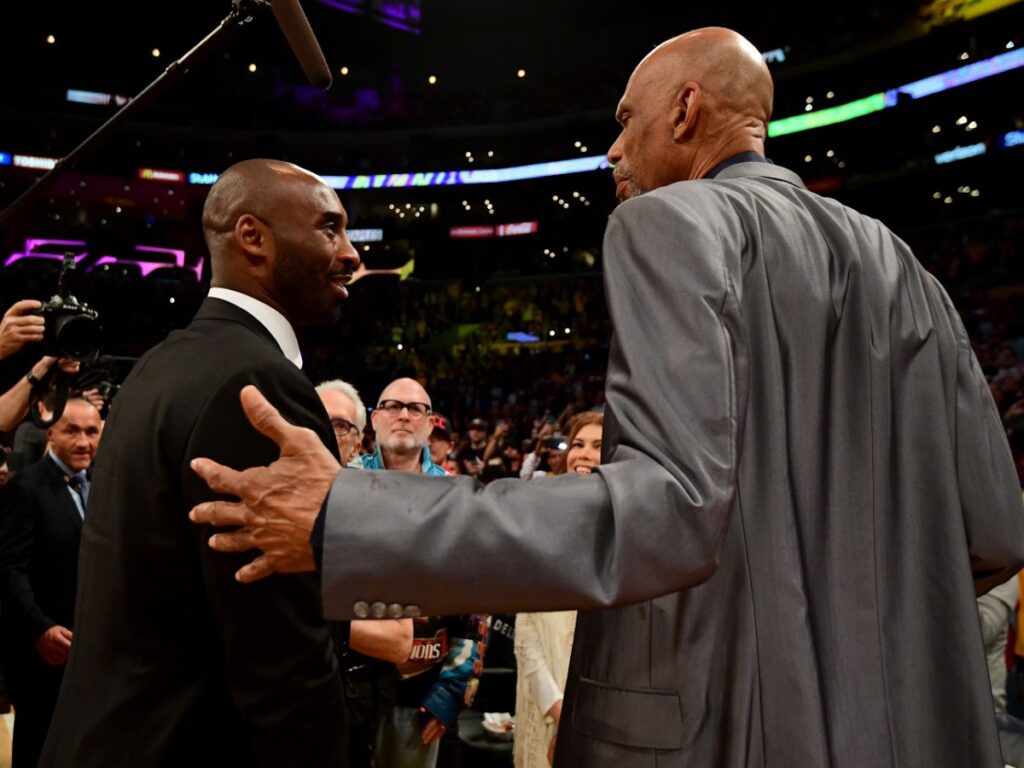 Kobe Bryant Kareem Abdul Jabbar Lakers 1