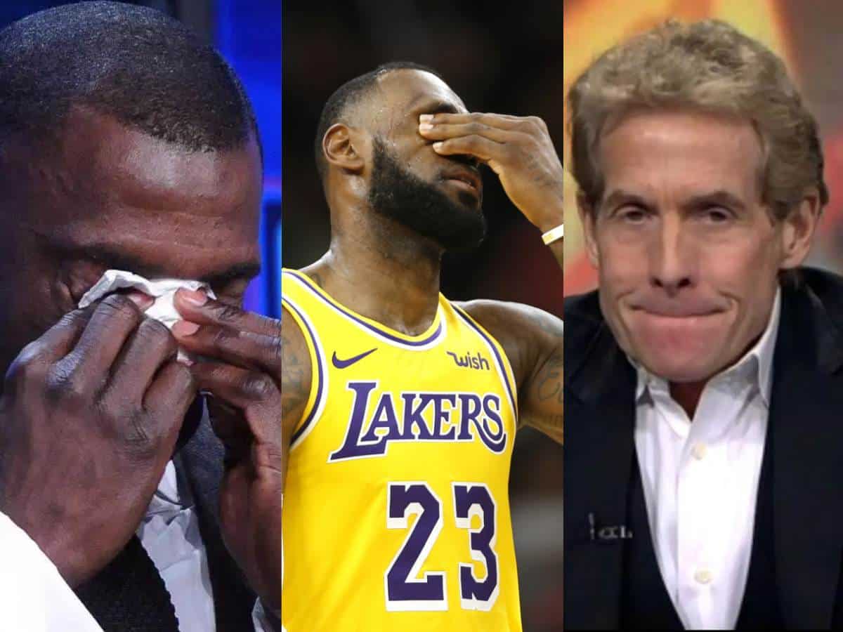 ‘”LeBron is a phony GOAT,” Emotional Skip Bayless bids GOODBYE to Shannon Sharpe with classic take