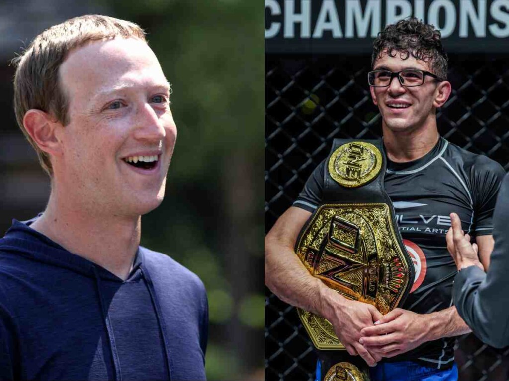 Mark Zuckerberg training with Mikey Musumeci