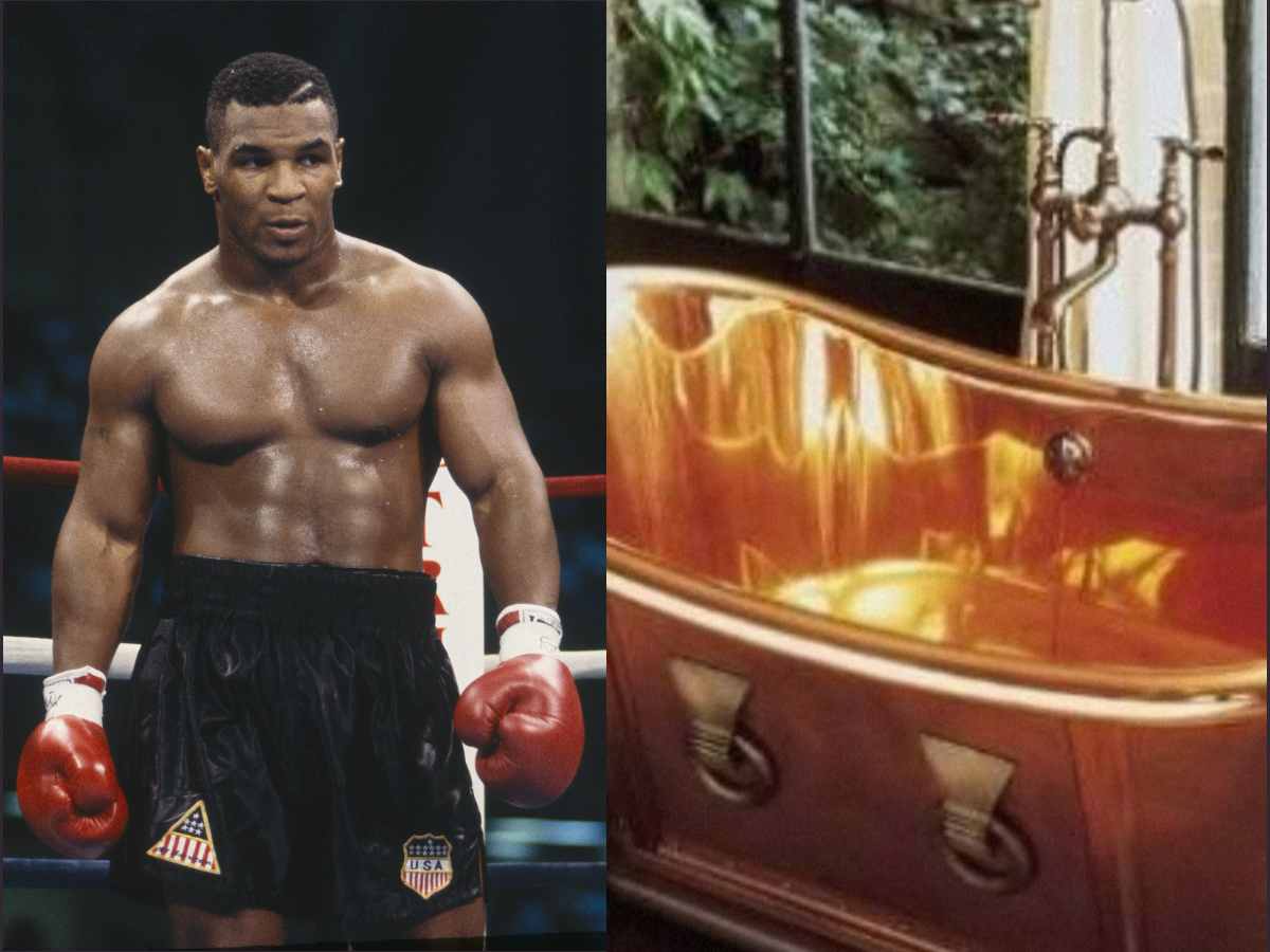 $10 million worth Mike Tyson once splashed $2 million on solid gold bathtub for ex-wife who he later caught with Brad Pitt