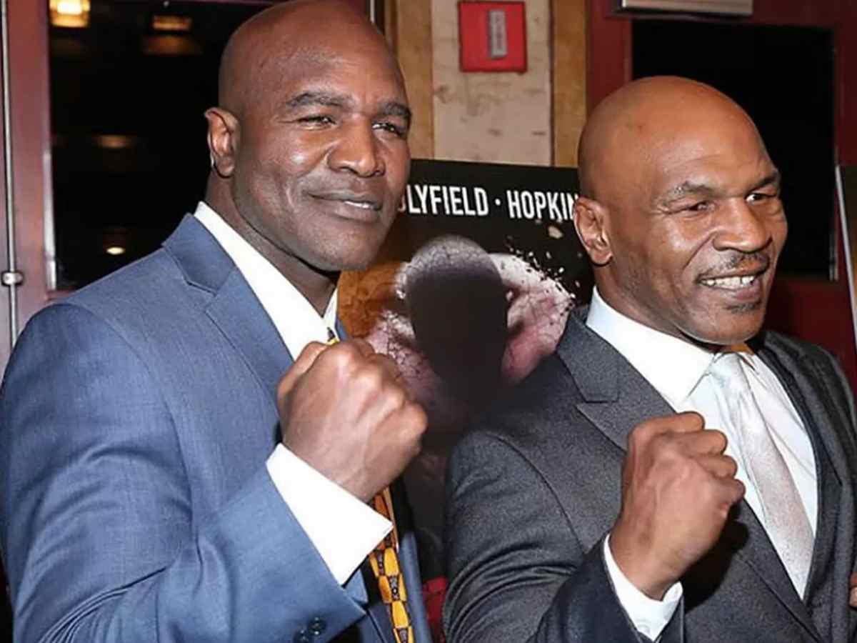 “Don’t bite him”- Mike Tyson and Evander Holyfield’s reunion after burying hatched sets internet ablaze with reactions