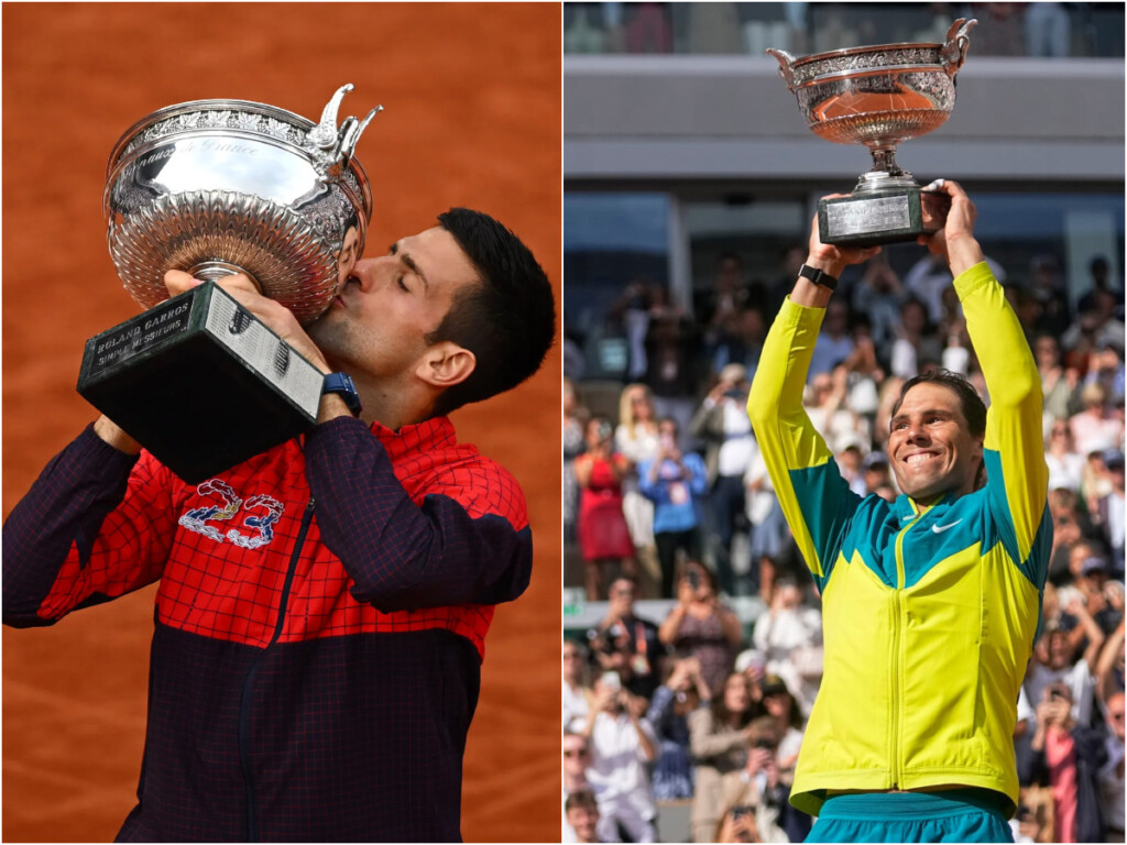 Novak Djokovic and Rafael Nadal