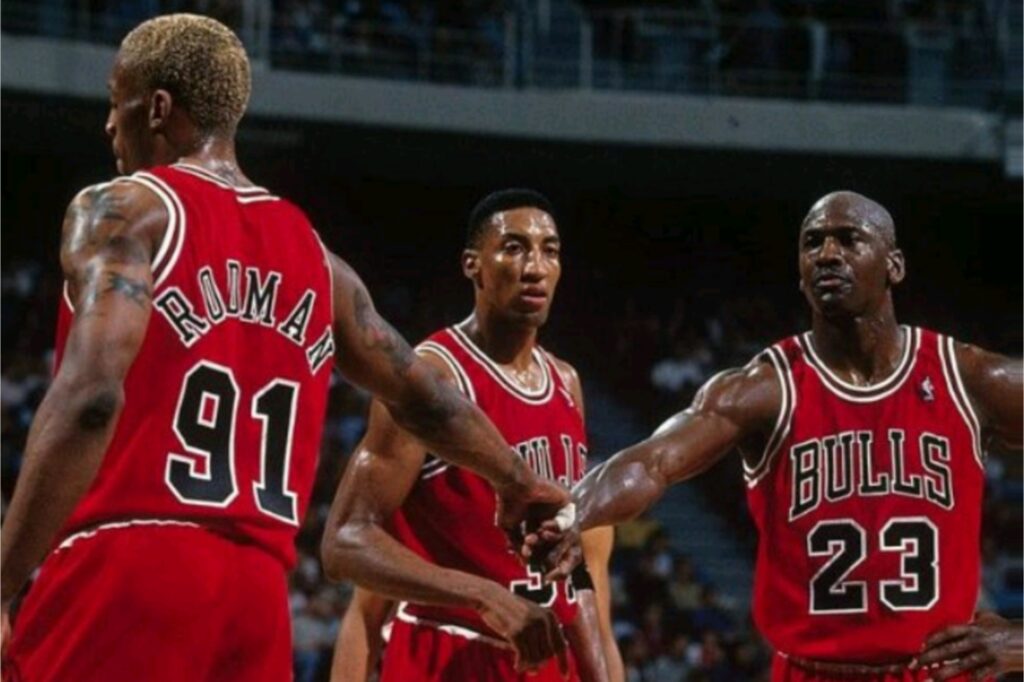 Michael Jordan, Pippen, rodman