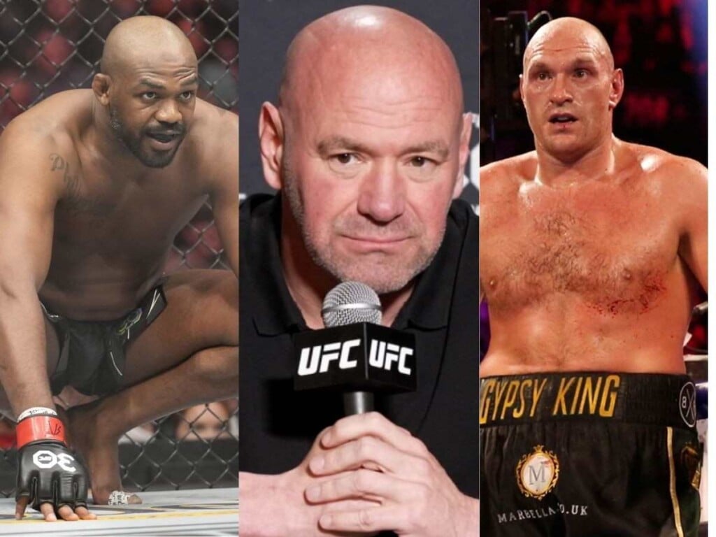 Dana White , Tyson Fury to fight Jon Jones in cage