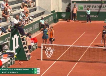 Miyu Kato's disqualification (Image via Eurosport)
