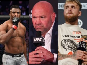 Jake Paul Dana White Francis Ngannou