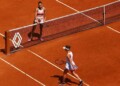 Aryna Sabalenka is blanked at the net by Elina Svitolina (Image Credits: Reuters)