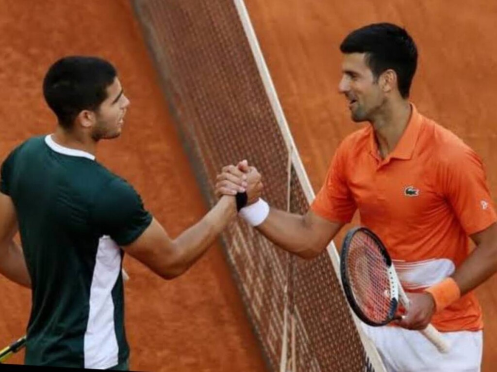 Carlos Alcaraz won the lone meeting against Novak Djokovic