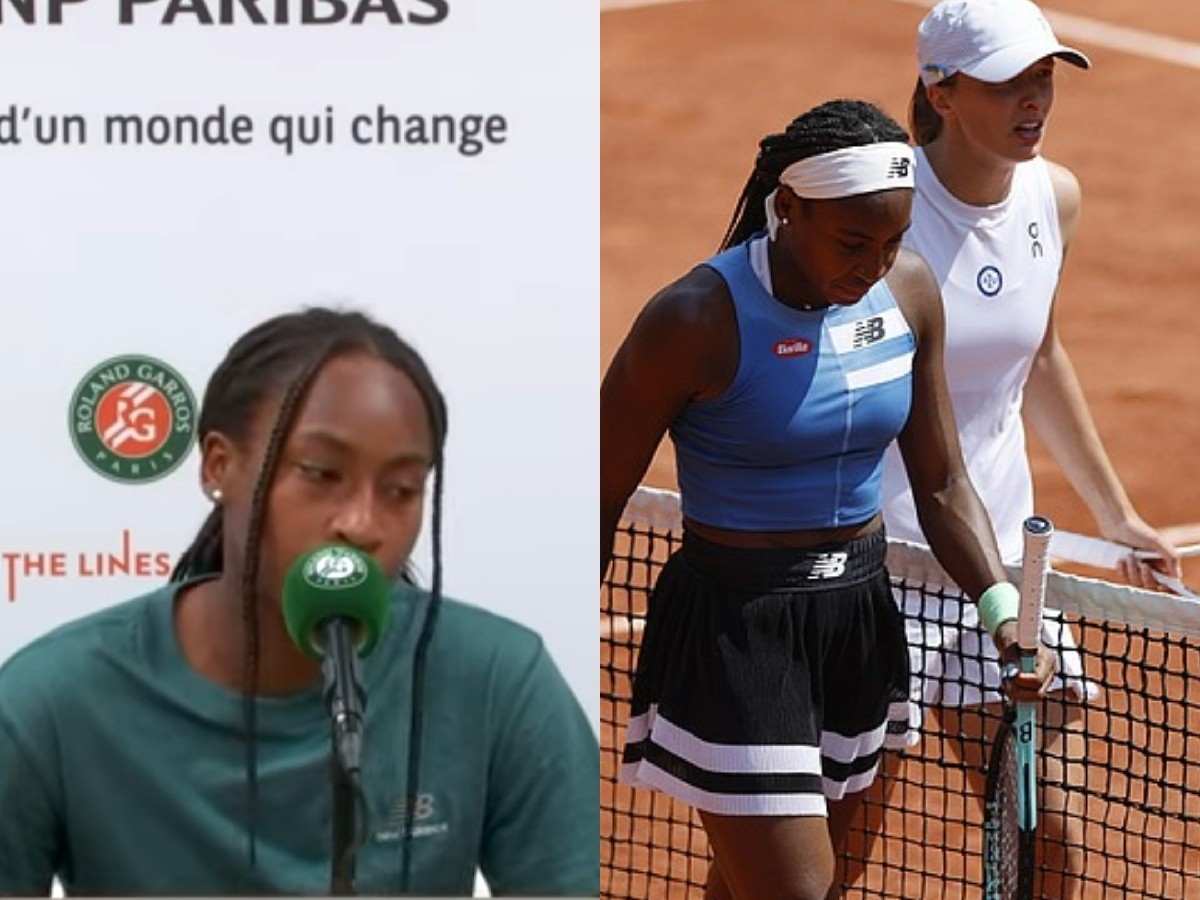 Coco Gauff admits to holding back her tears after seventh straight defeat to Iga Swiatek following their French Open meeting