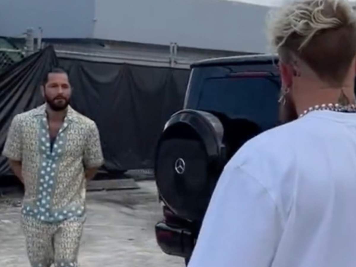 WATCH: Jake Paul gets confronted by MIAMI’s OWNER Jorge Masvidal in surprise meeting